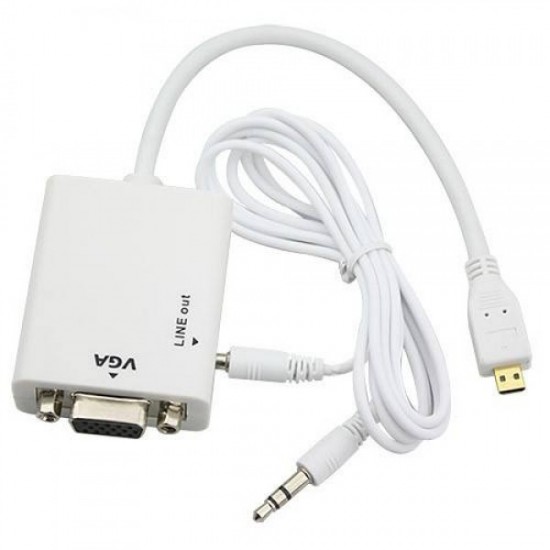 Buy microHDMI to VGA Converter Cable with Audio for Raspberry